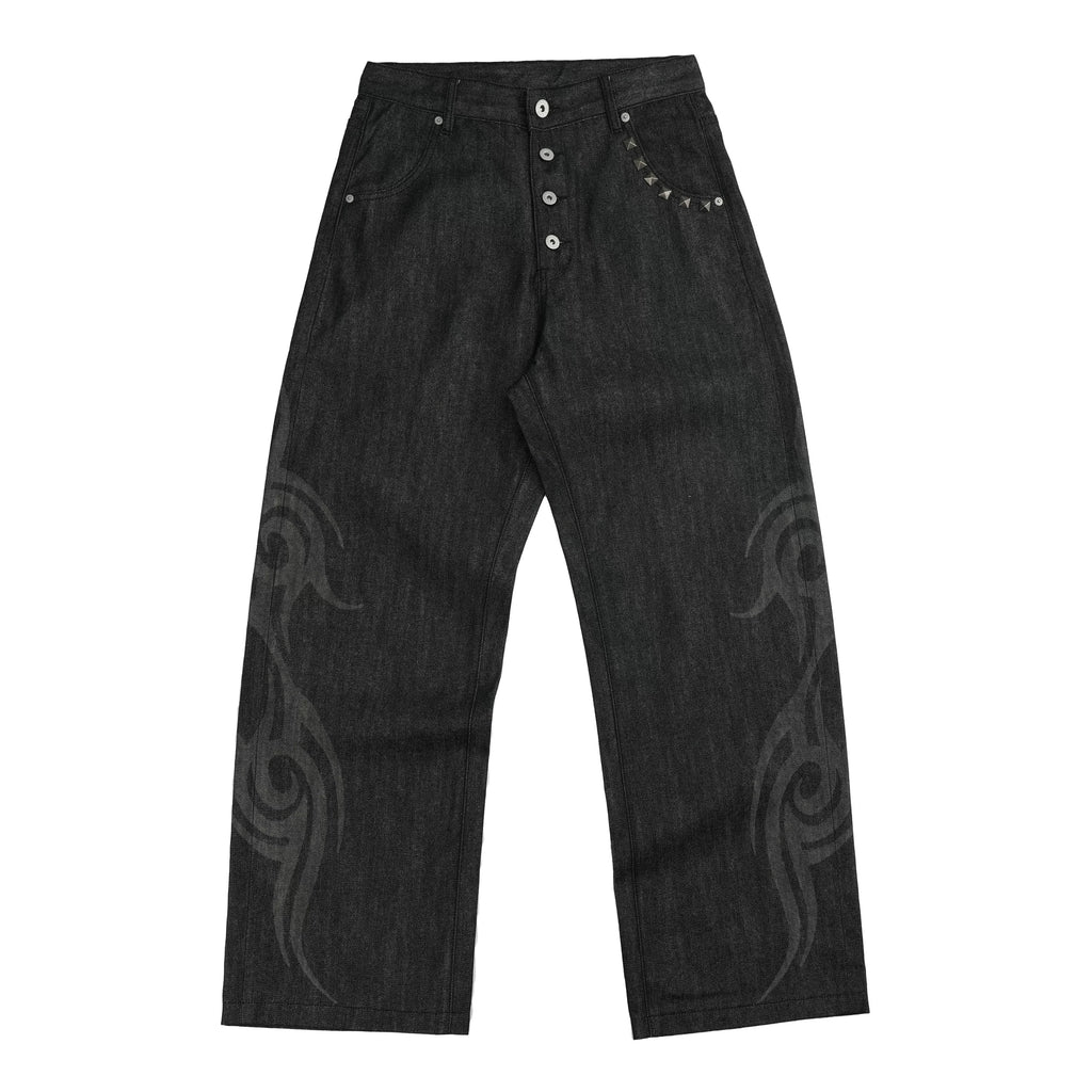 NumbAsia Vintage Burning Totem Jeans