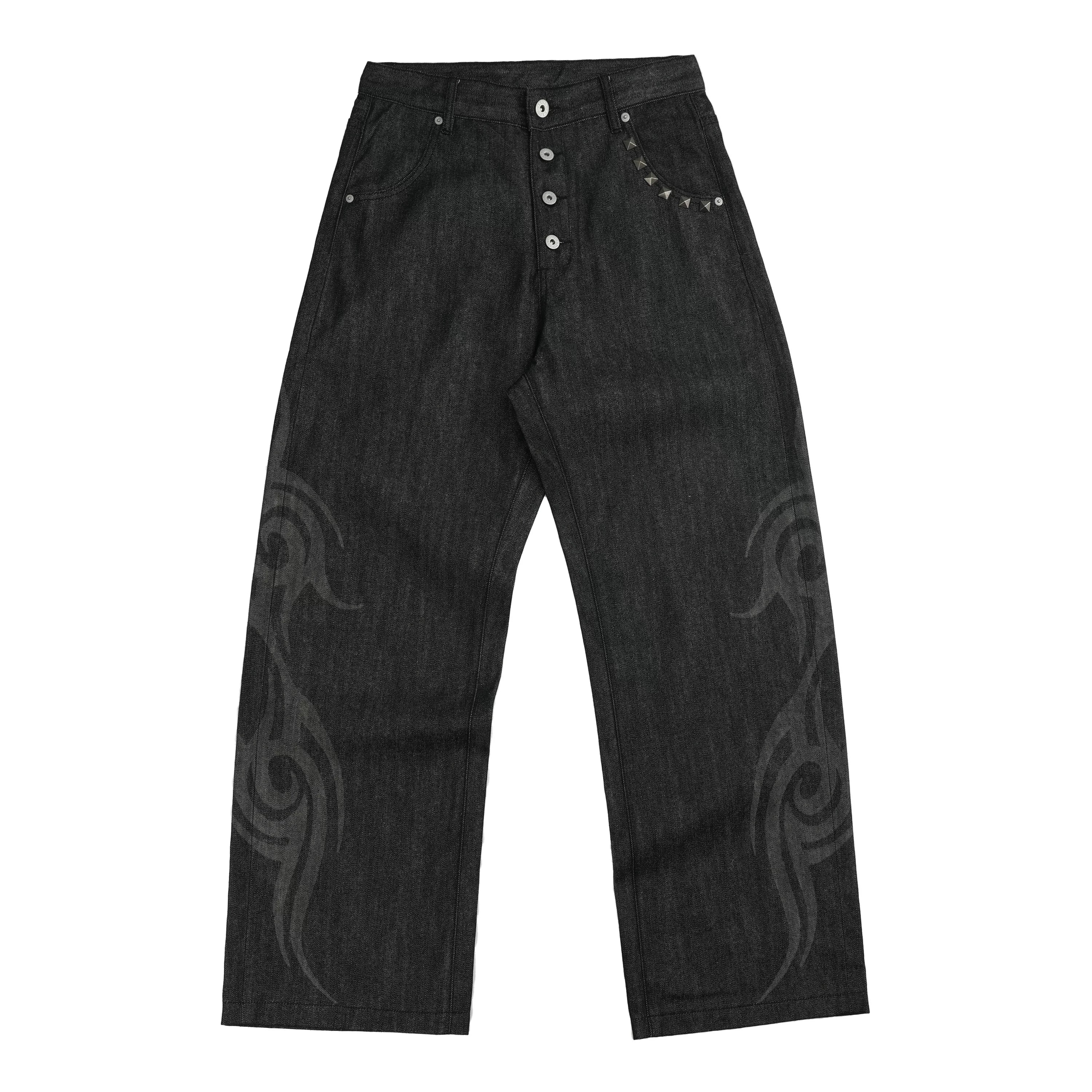 NumbAsia Vintage Burning Totem Jeans