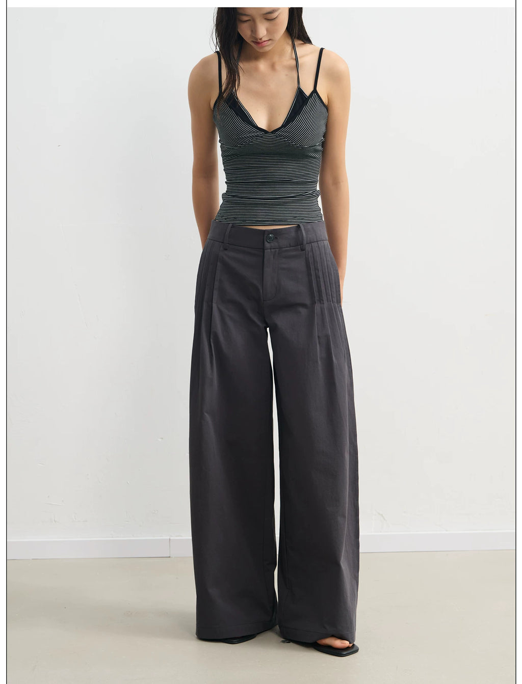 LINY LIBERTY Vintage Wide-leg Slacks