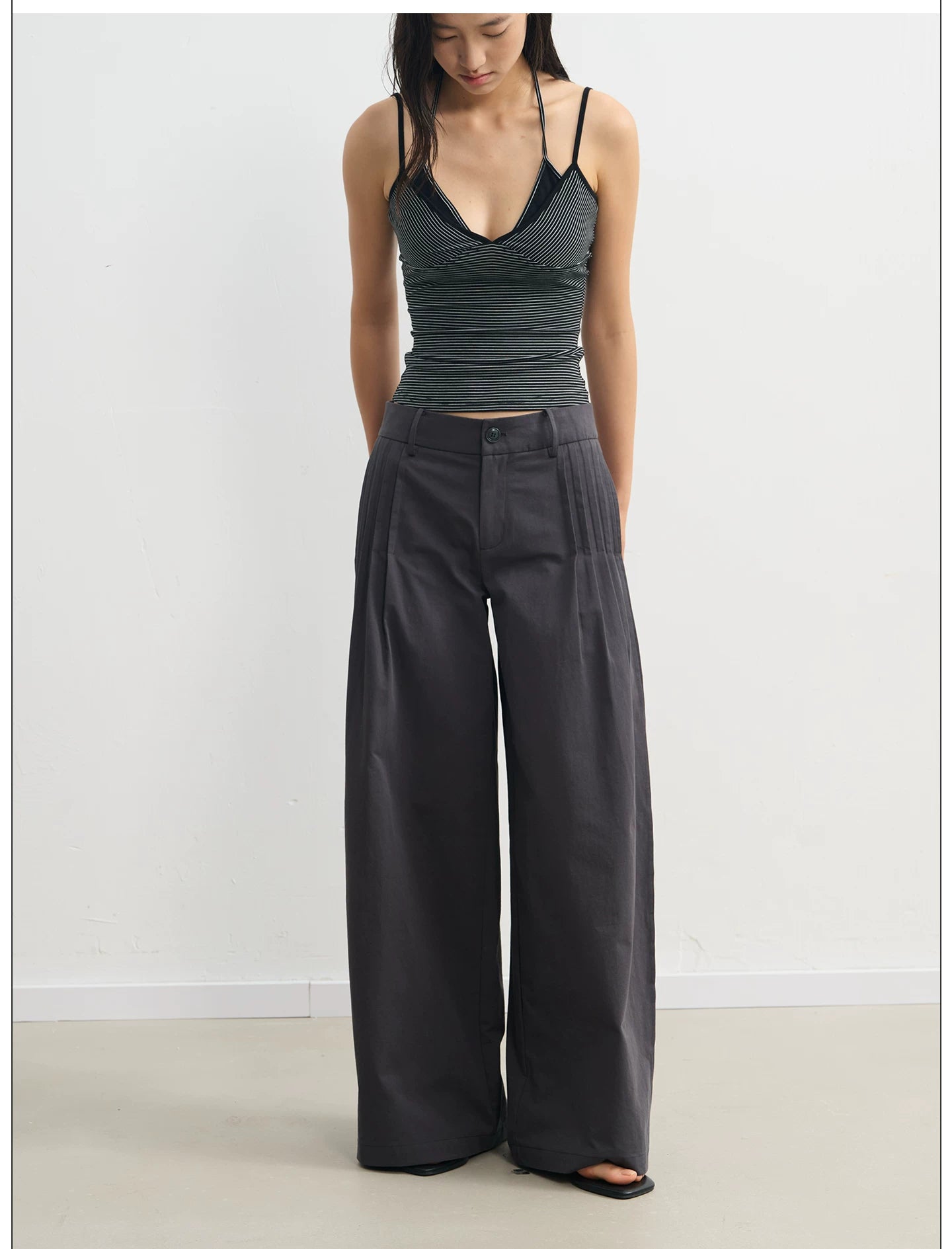 LINY LIBERTY Vintage Wide-leg Slacks