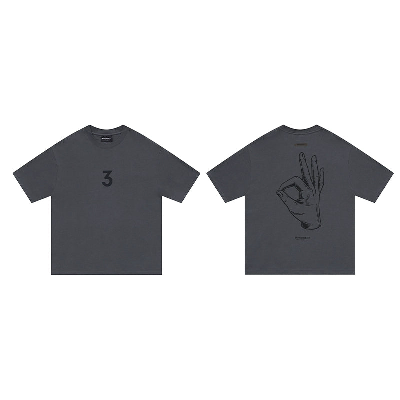 INNERSECT Simple Trendy Brand Loose Casual Tee