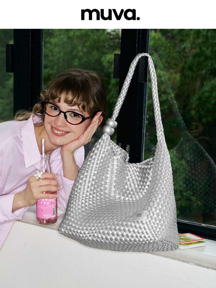 MUVA Large Capacity Hand Woven Tote Bag
