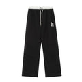 BLACKLISTS Vintage Double-waist Lace-stitched Slacks