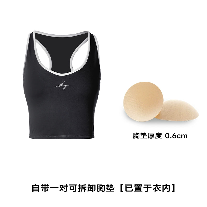 ABMY I-shaped Tennis Sports Sling Vest with Chest Pad