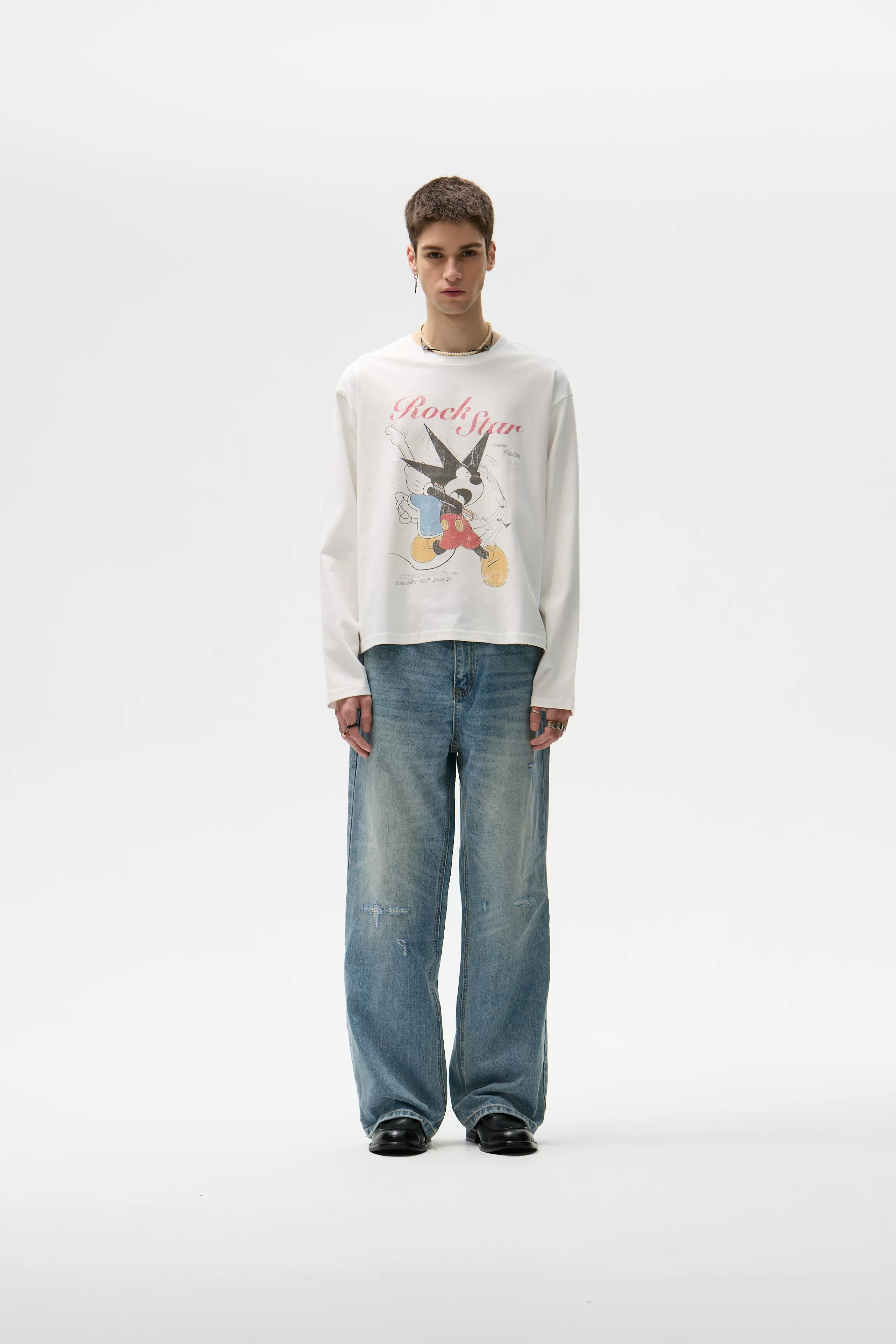 CENSMADE Mickey Old Print Long Sleeve