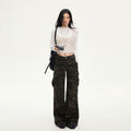 KPSR Camouflage Tooling Low-rise Loose Straight-leg Pants