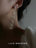 Lilis Weekend Triple Suspension Premium Pearl Earrings