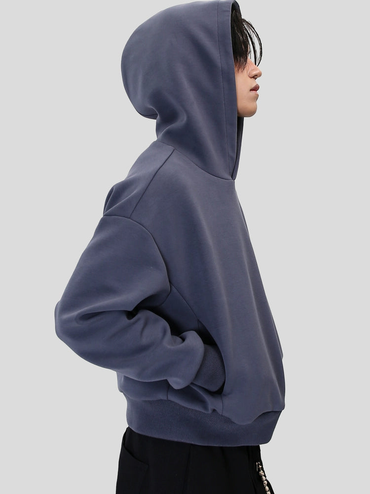 SOUTHFISH Vintage Casual Short Wide Hooded Sweater