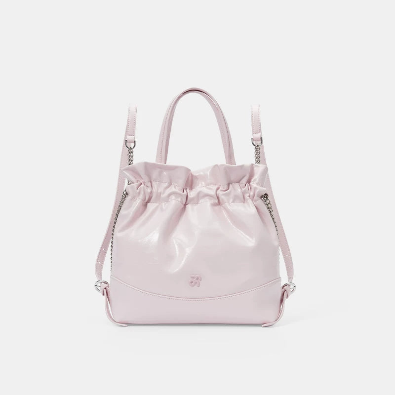 ANGELSKY Vintage Pleated Backpack