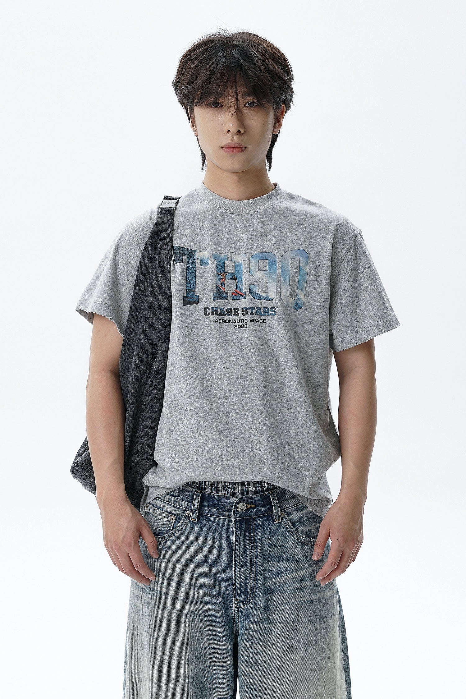 TH90 Cutscene Surf Flower Yarn Cotton Tee