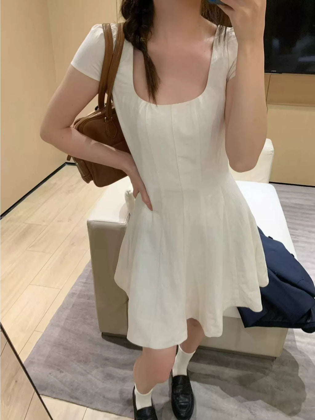 YOUNG KYLIN Lazy and Loose Waist Long Skirt