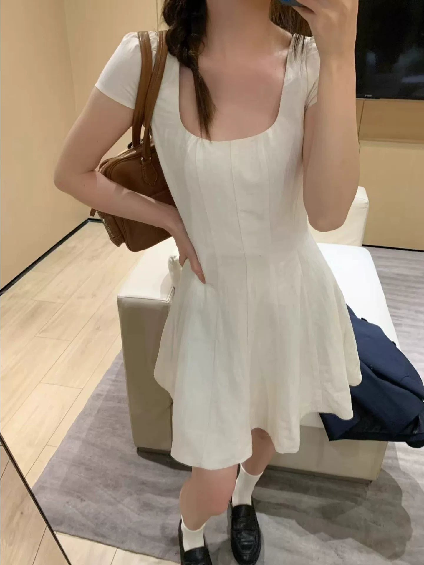 YOUNG KYLIN Lazy and Loose Waist Long Skirt