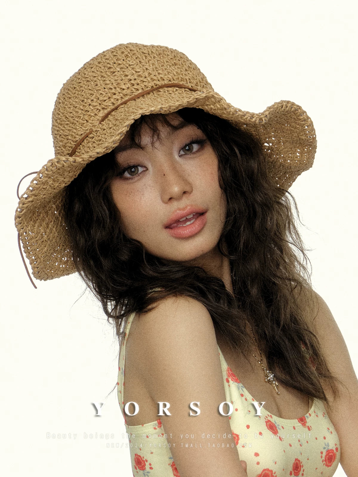 YORSOY Vintage Resort Beach Sun Hat