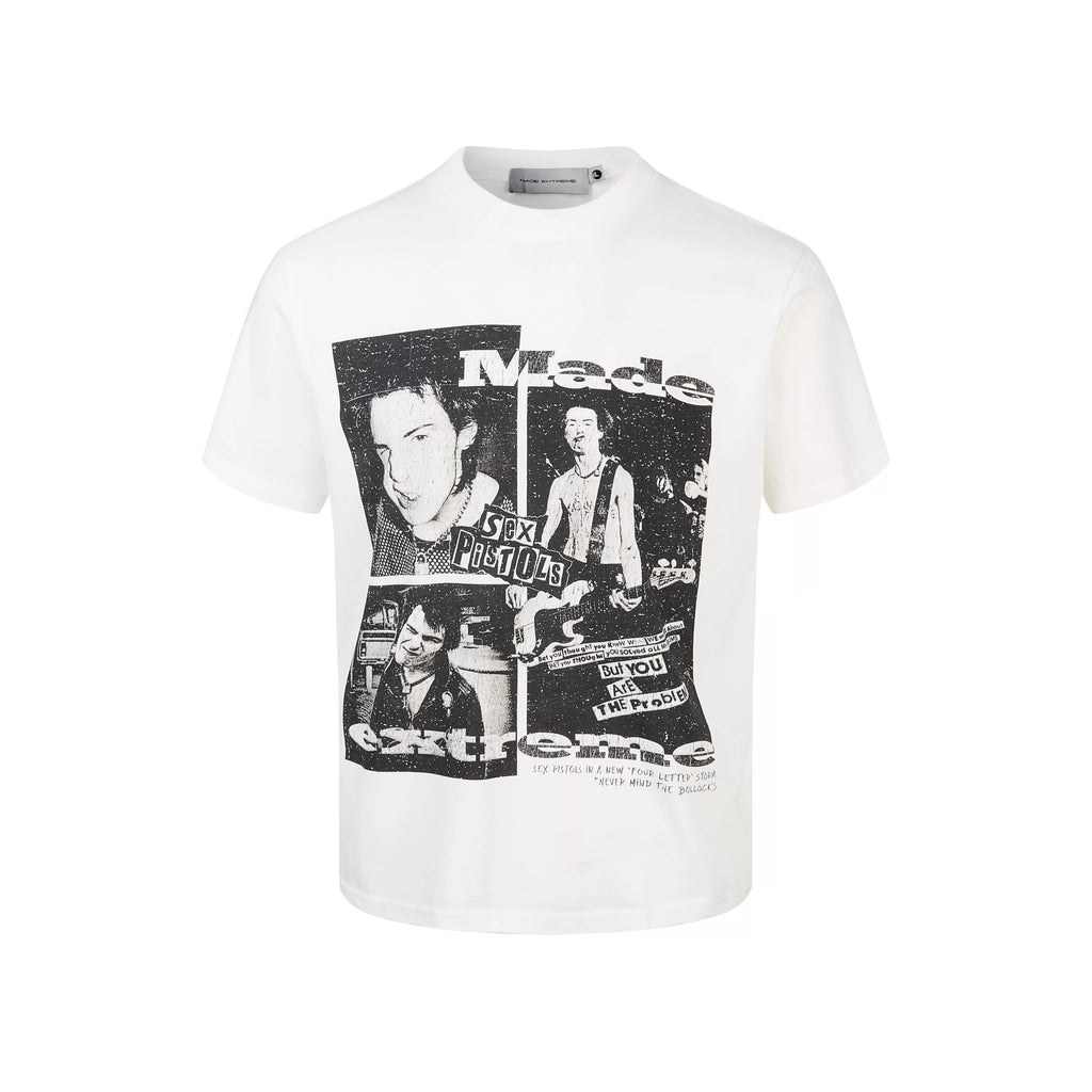 EME Band Print Loose Casual Tee