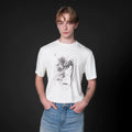 Set for life "Afternoon Silhouette" Printed wool blend short width t-shirt