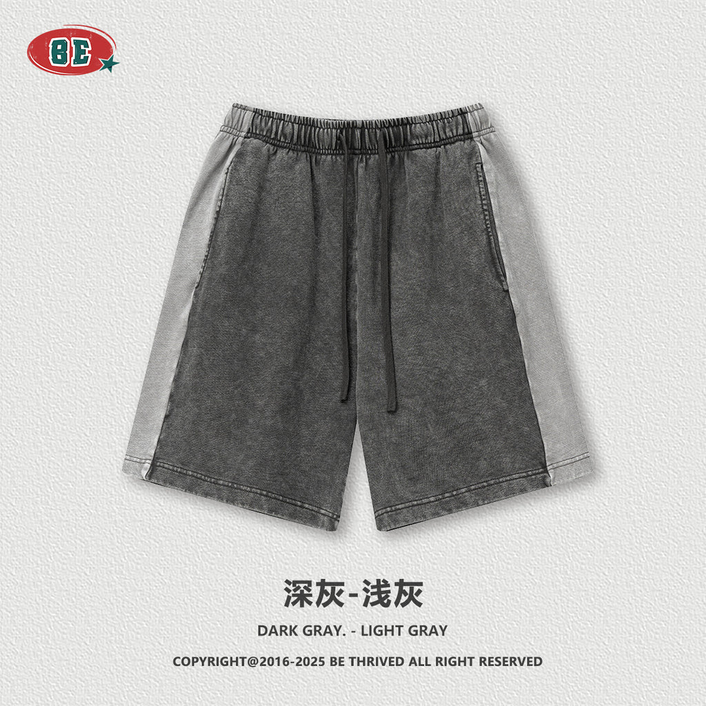 BE Retro Splicing Contrasting Color Sports Suit
