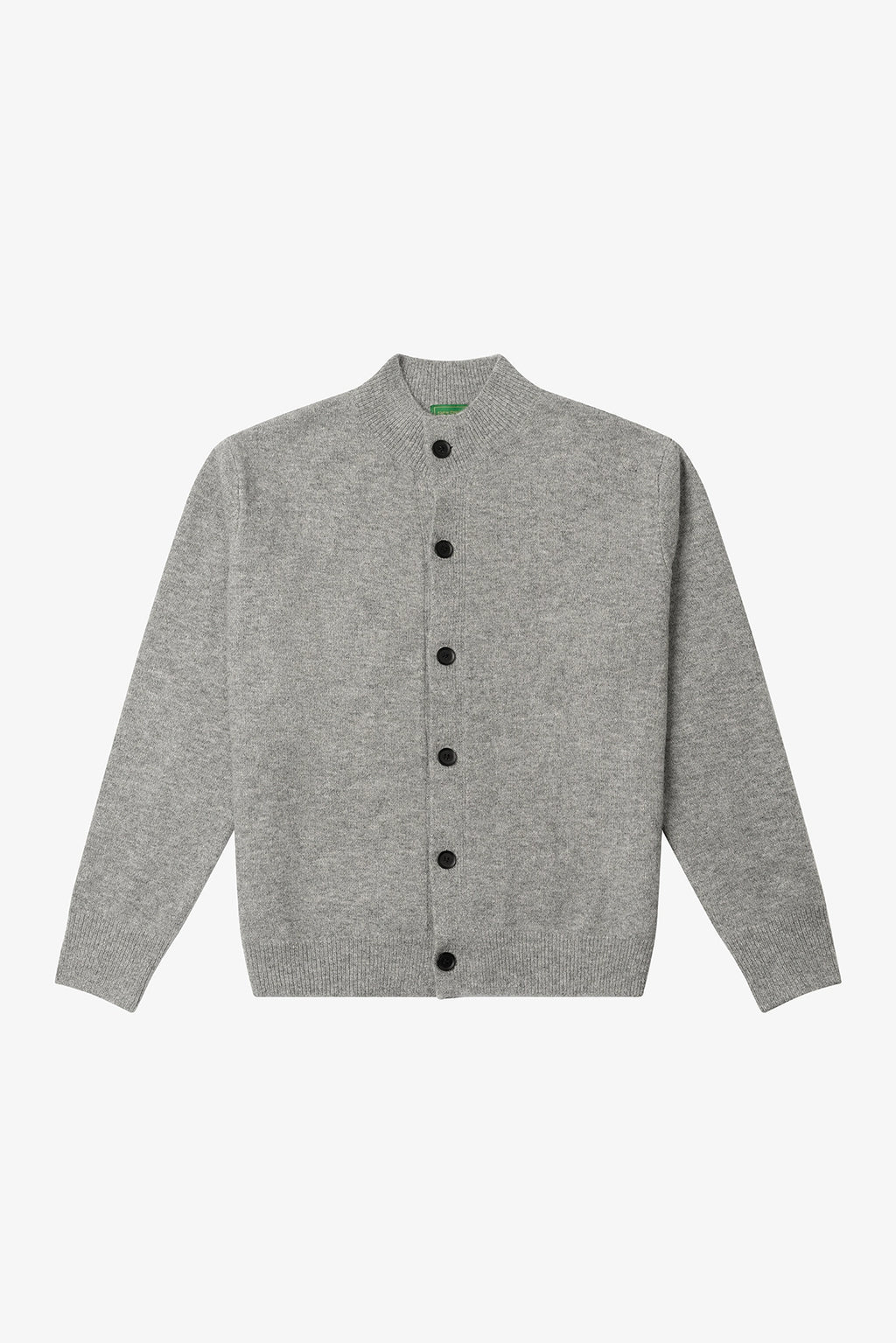 NO LOGO Knitted Button-up Neck Cardigan Sweater
