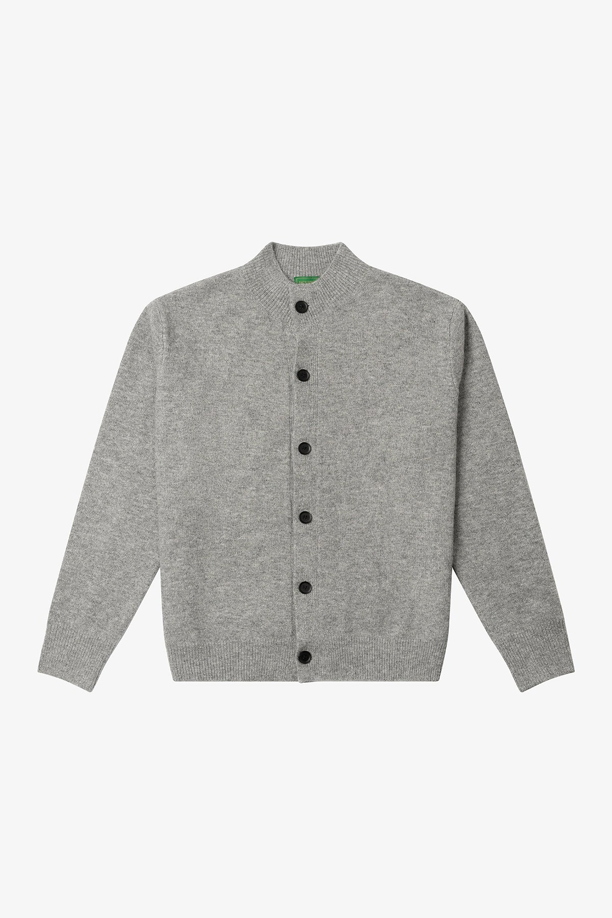 NO LOGO Knitted Button-up Neck Cardigan Sweater