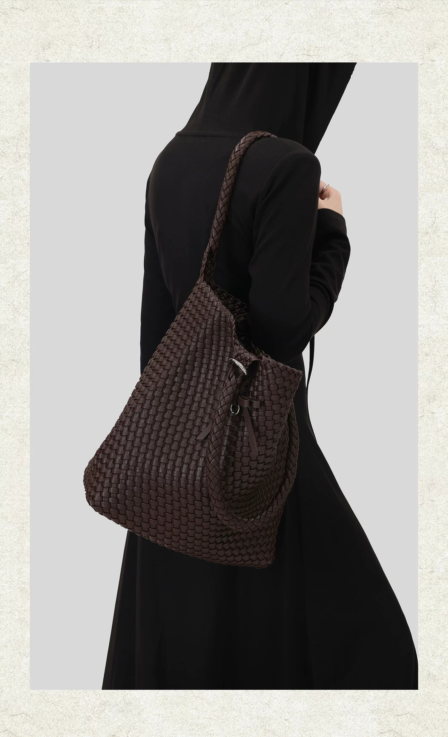 Msmountain Braided Large Capacity Shoulder Bag