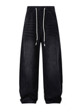 UNF Vintage Washed Old Straight Wide Leg Jeans