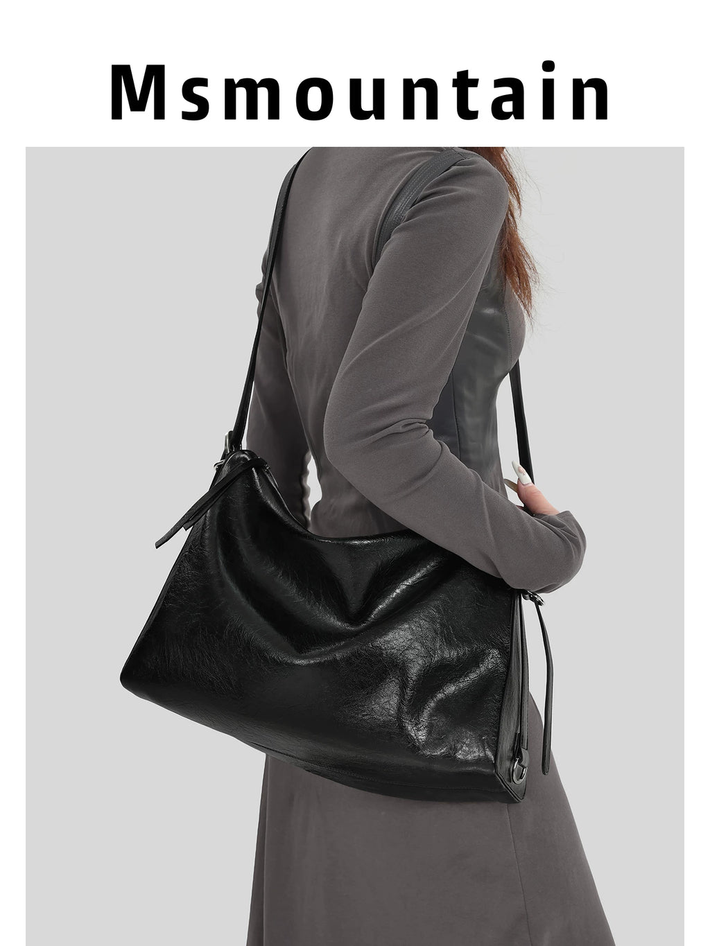 Msmountain Large Capacity Crossbody Bag Shoulder Bag