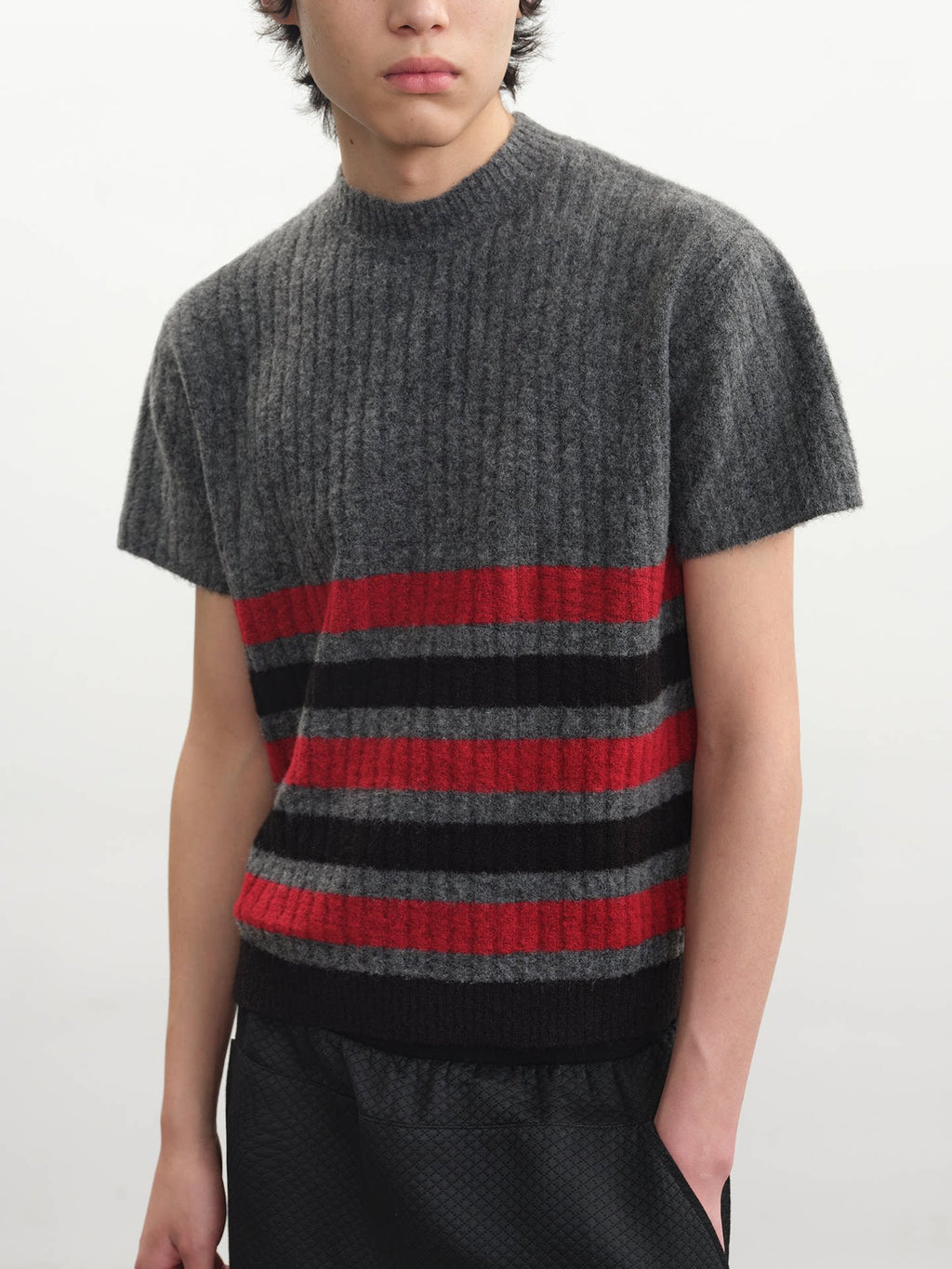JCAESAR Vintage Striped Woolen Tee