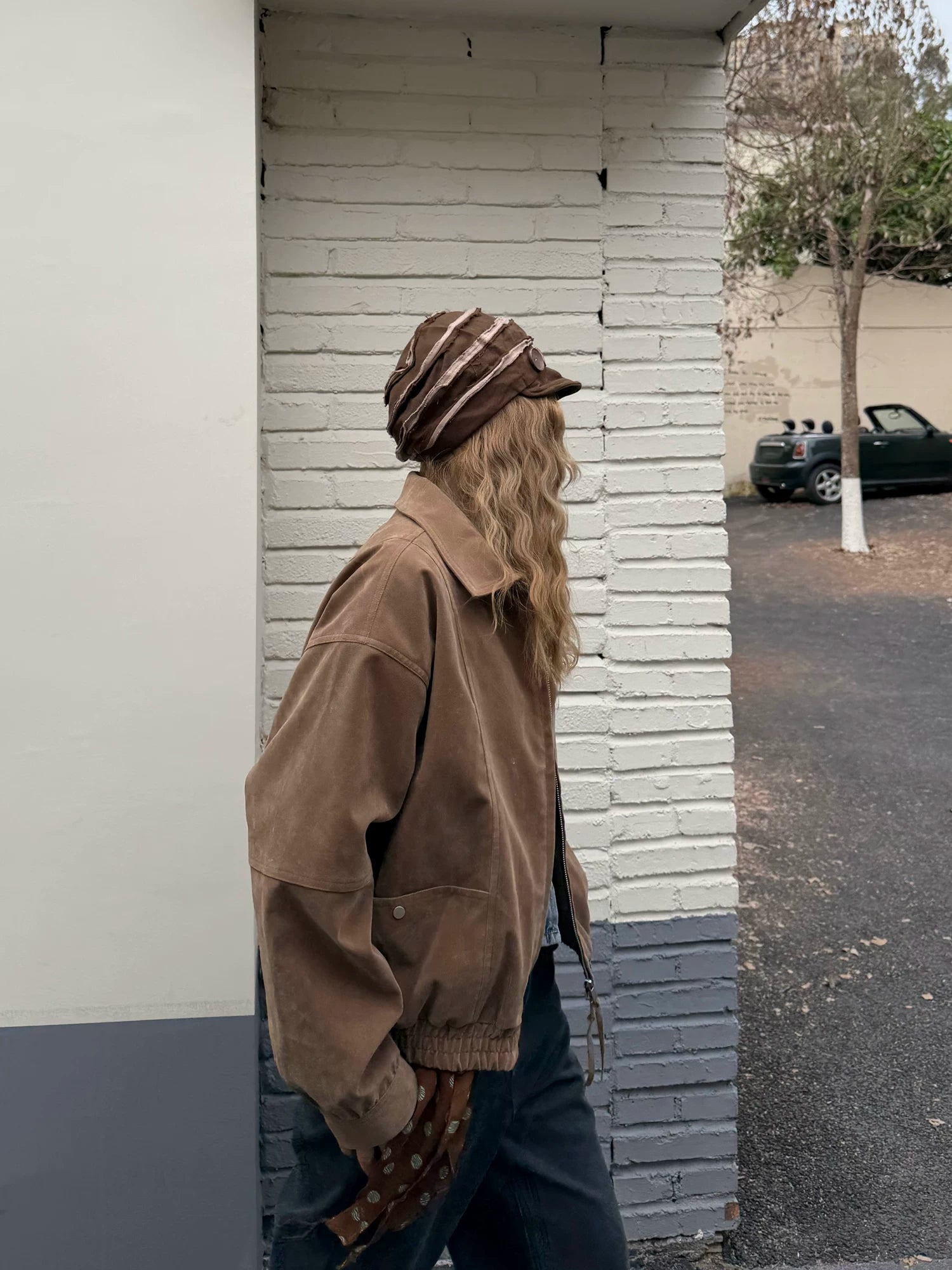 CCYE Suede Spliced Maillard Jacket