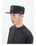 ETHEREAL PRODUCTION Clock Embroidered Hard Top Flat Top Cap