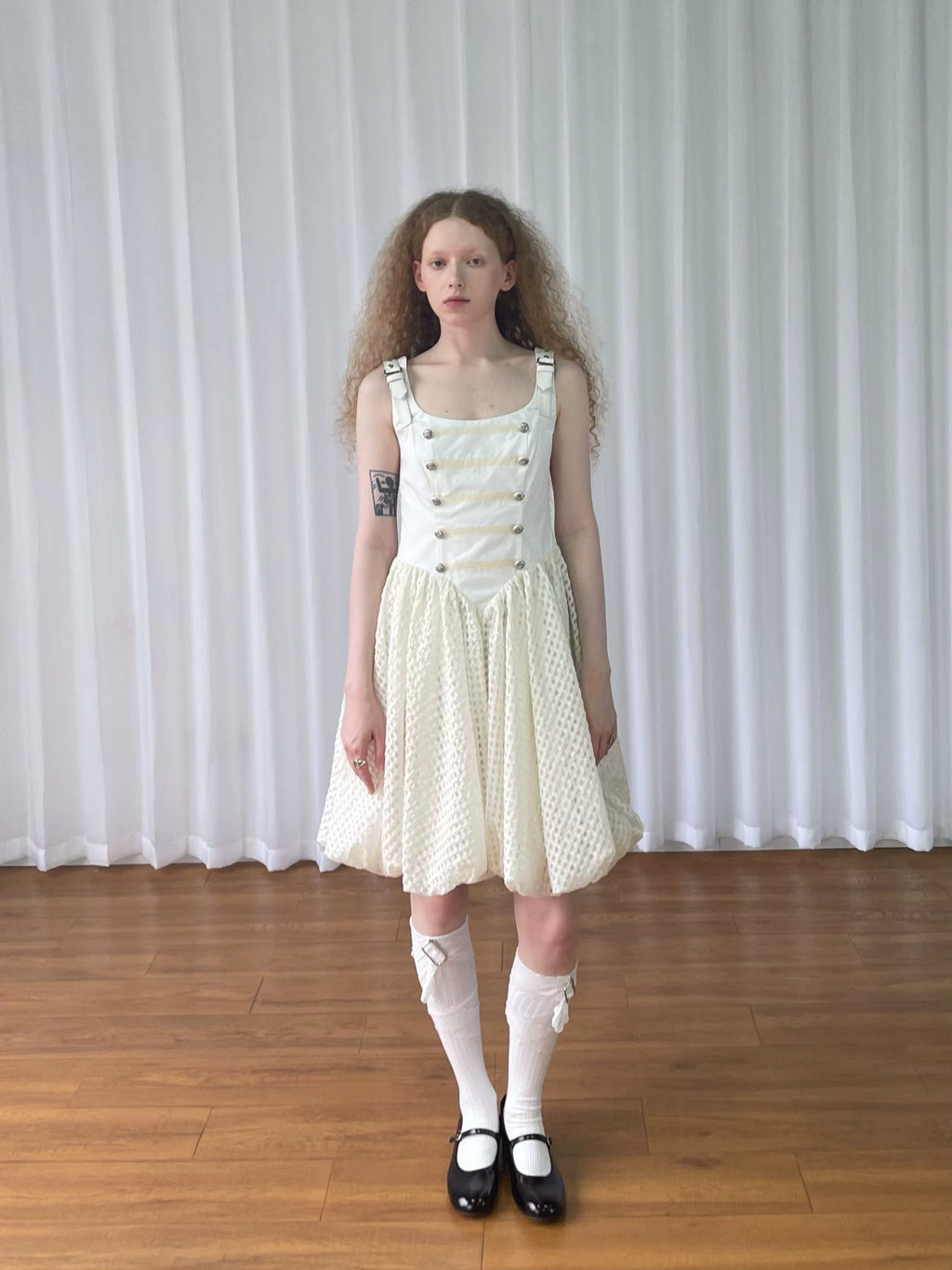 Loosesmell Stitching Slim Suspender Skirt