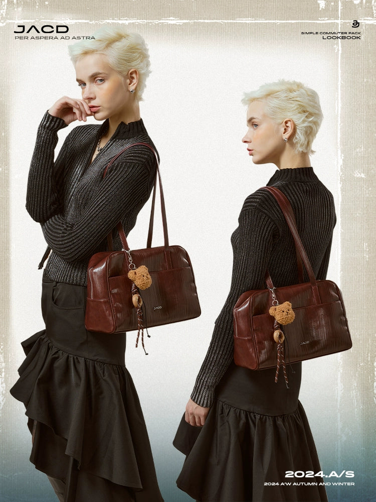 JACD Retro Large-capacity Handbag Small Bag