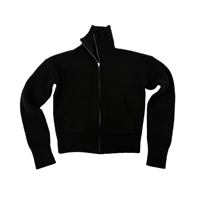 JCAESAR WOMEN Pit Strip Thick Pit Strip Micro Slim-fit Knitted Cardigan