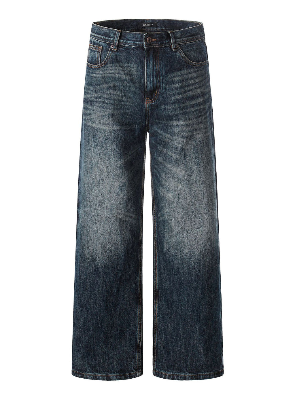 11KN Retro Loose Straight Versatile Jeans