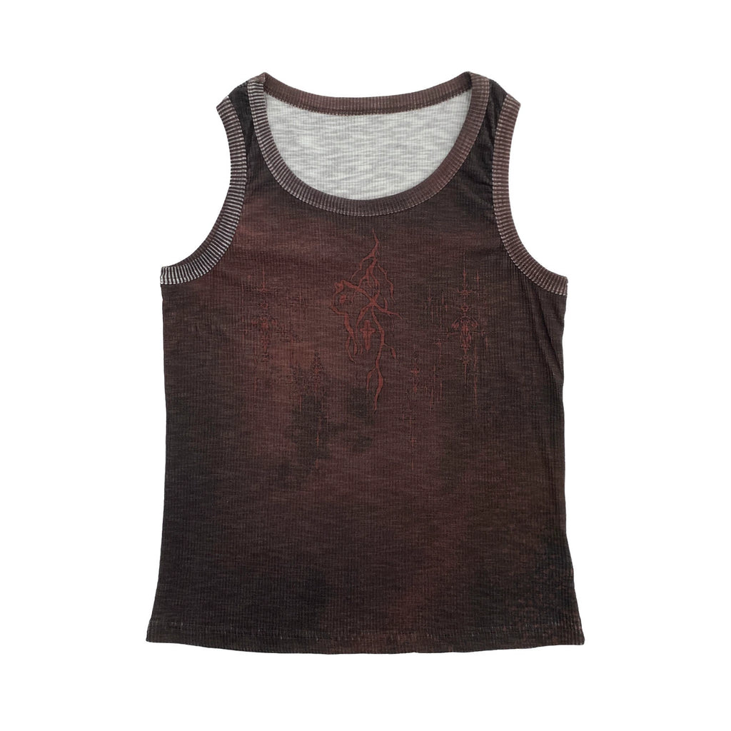 MICHINNYON Niche Personalized Printed Sleeveless Vest