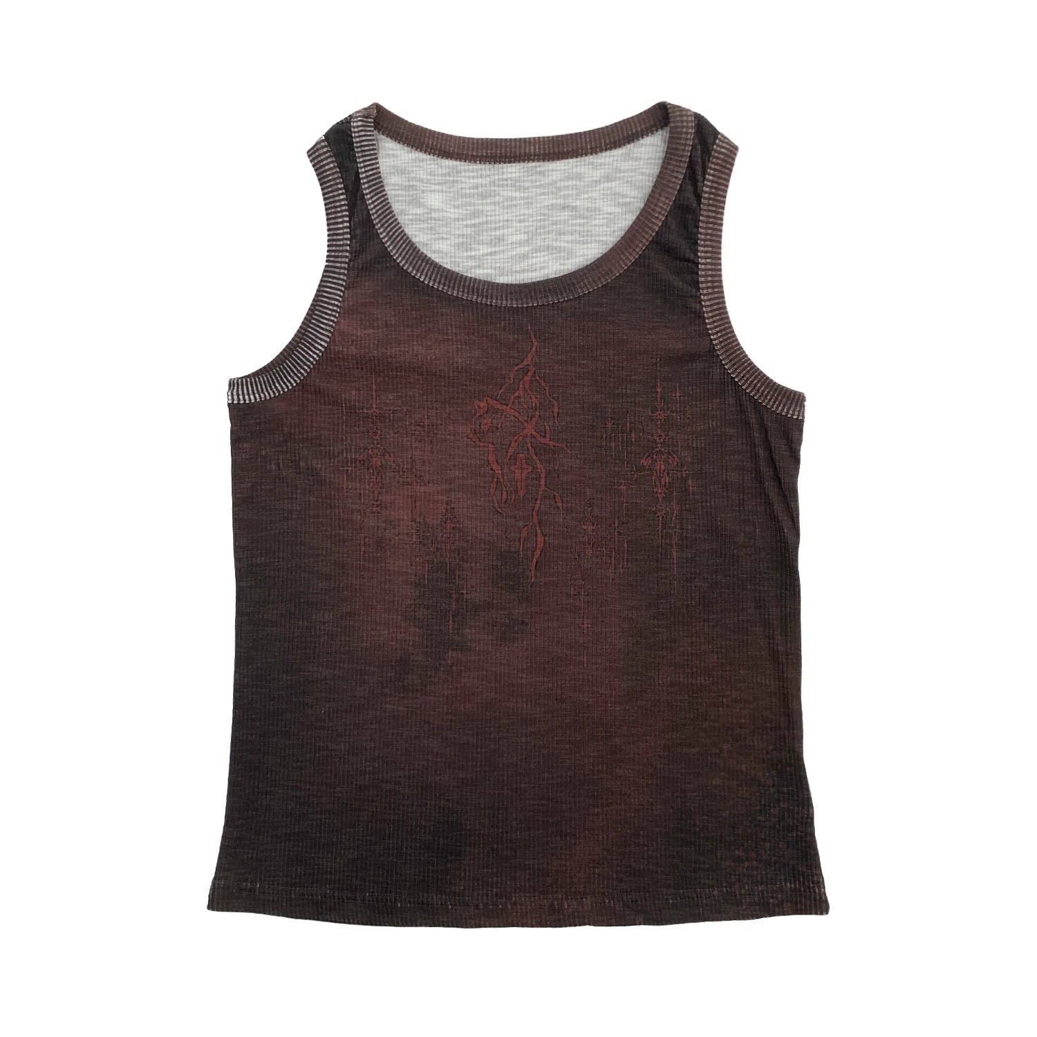 MICHINNYON Niche Personalized Printed Sleeveless Vest