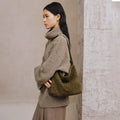 AVALEA Vintage Suede Woven Tote Bag