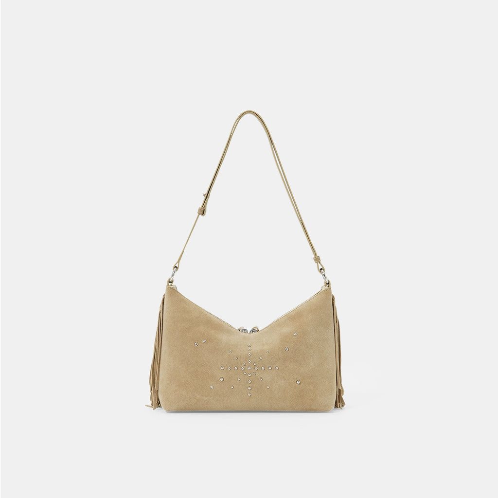 ANGELSKY Suede Fringed Niche Handbag