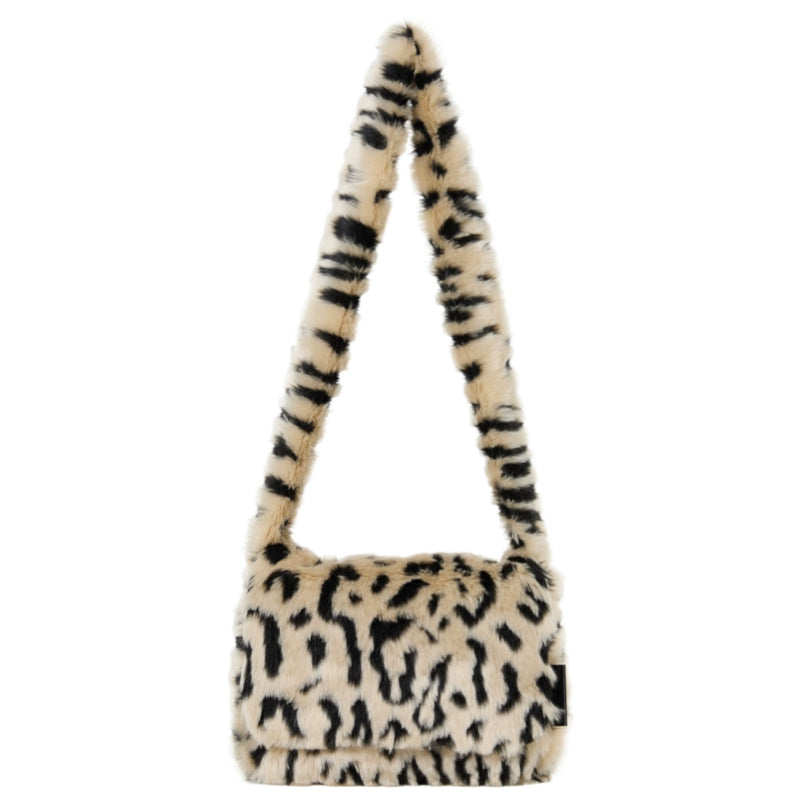 DirtySix spotted leopard flip square bag