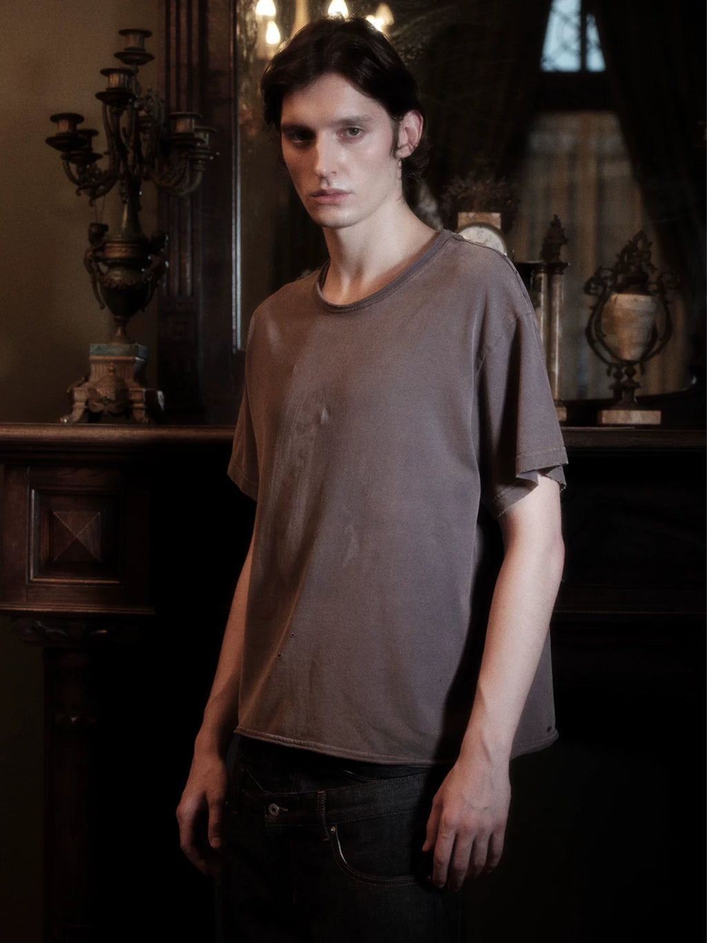 WANNA LAB Retro Short Wide Old Tee