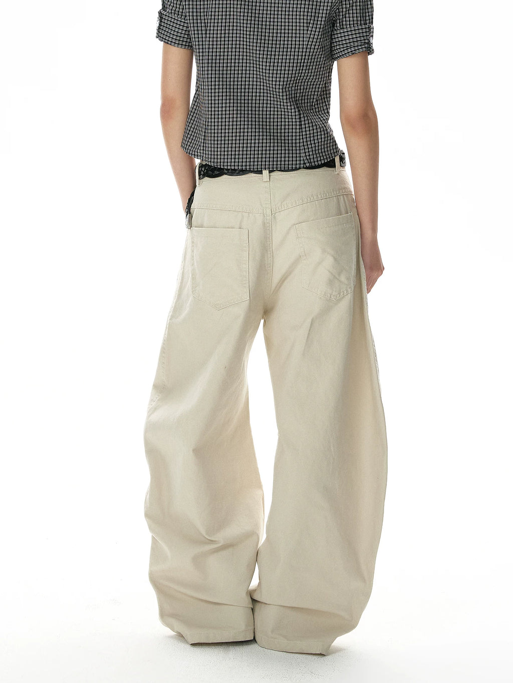 A PUEE Vintage Wide Leg Loose Straight Pants