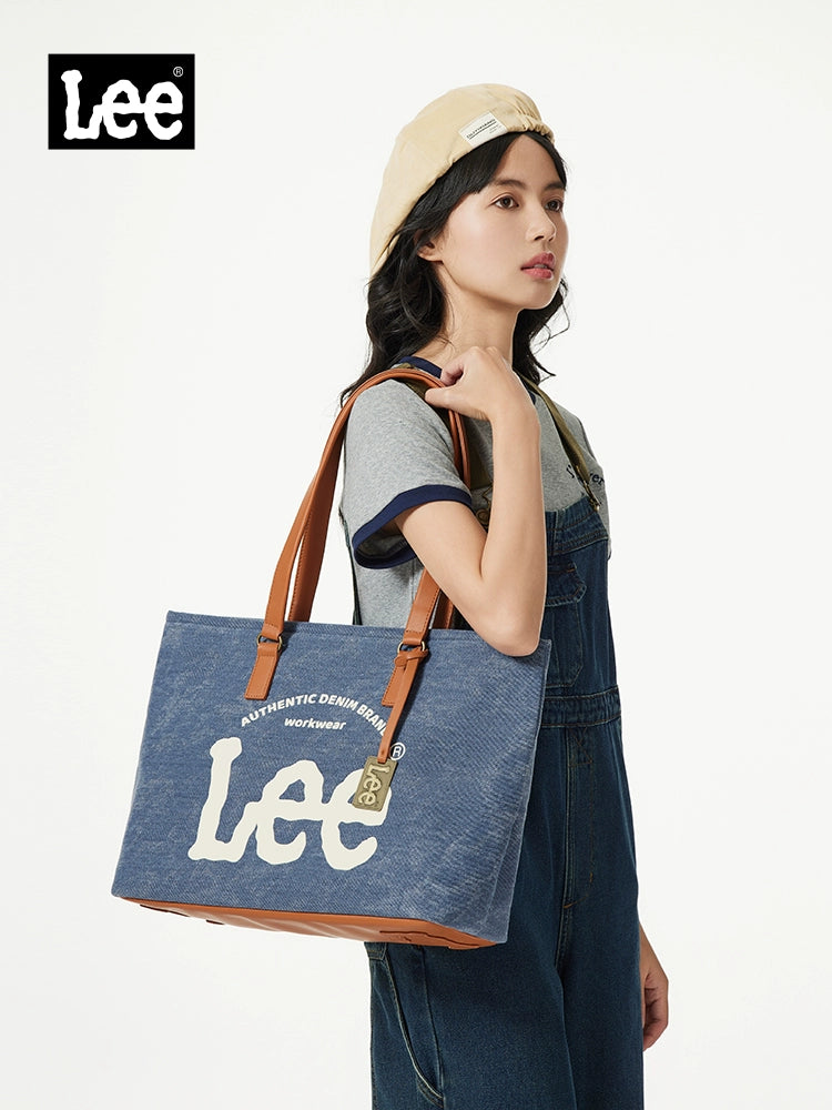 Lee Denim Casual Large Capacity Tote Bag