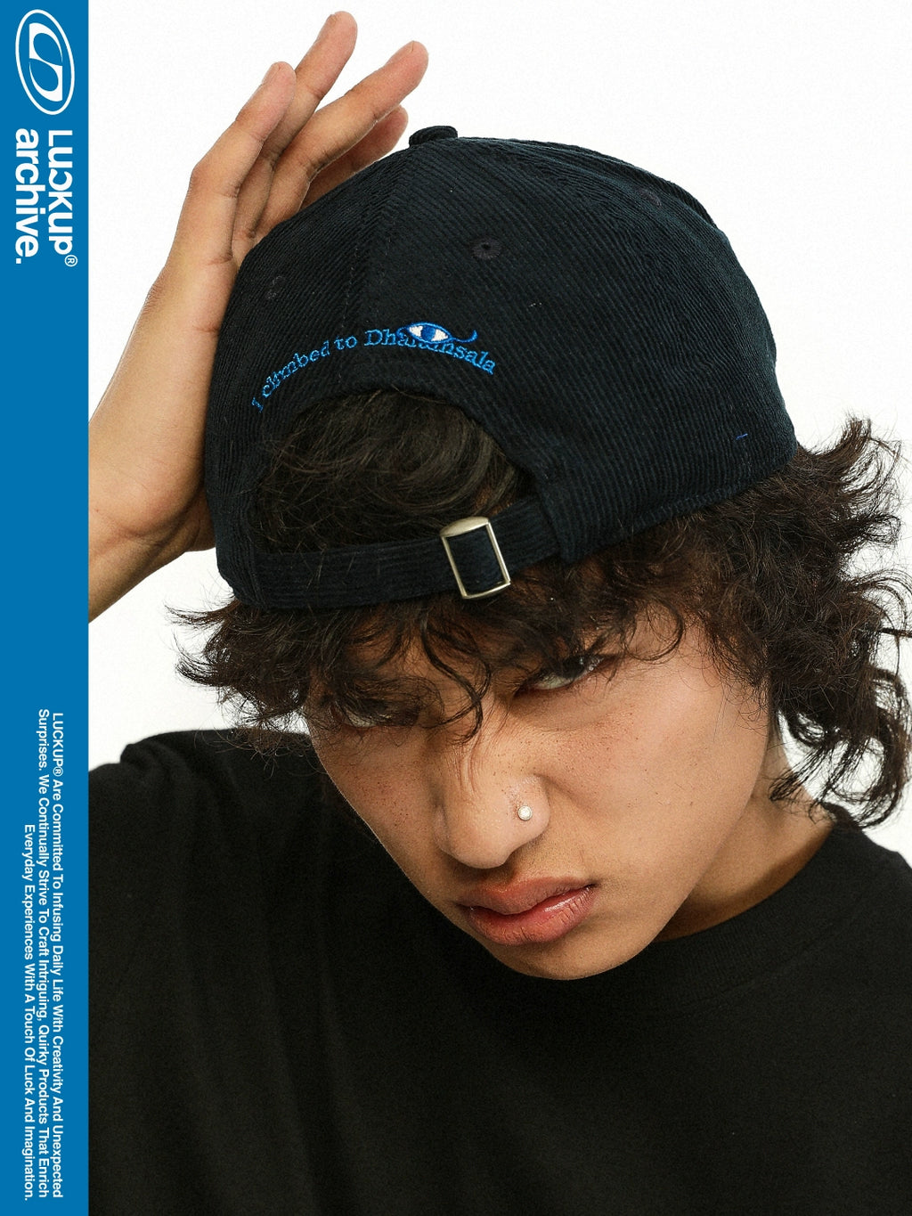 LUCKUP Corduroy Embroidered Cap