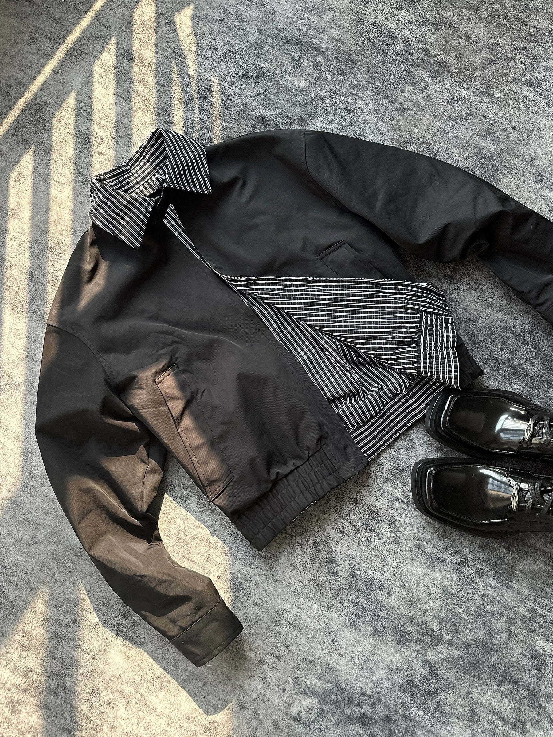 TERRAINCOGNIT Checked Casual Versatile Jacket
