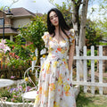 J TheChosen V-neck Waist Holiday Dress