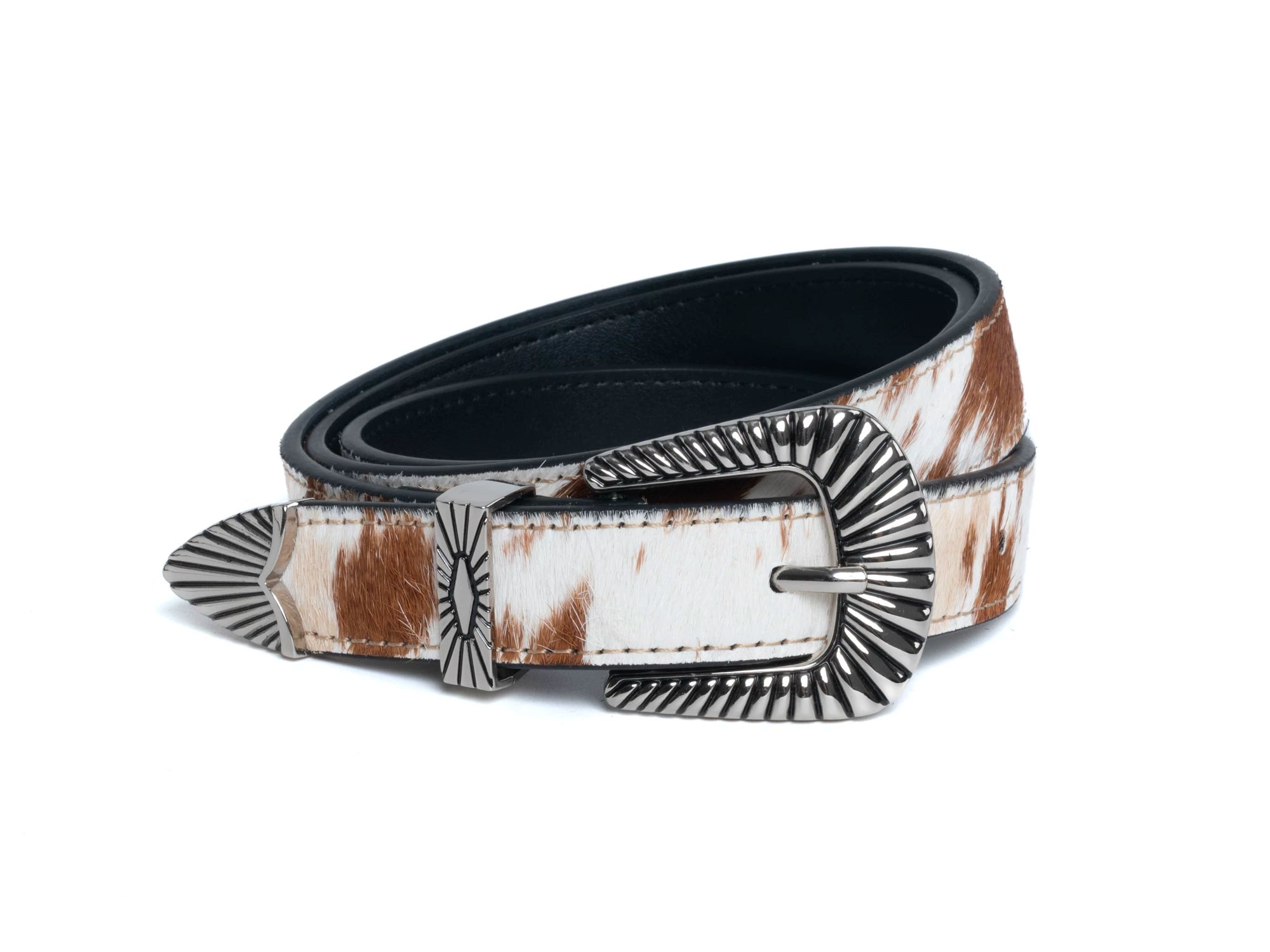 DYZZYMOTIF Retro Cow Pattern Belt