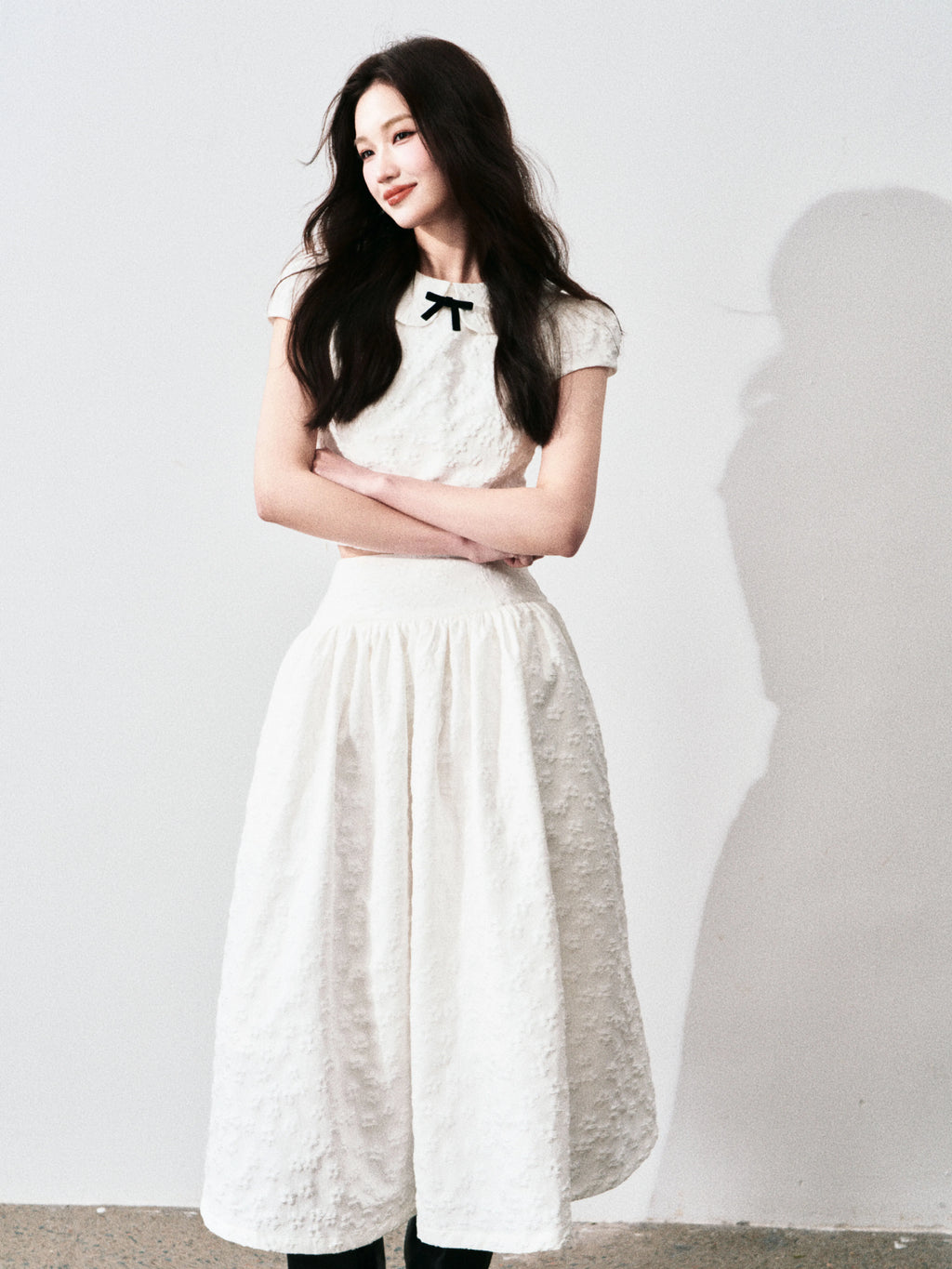 LULUSWINGS Sweet Three-dimensional Jacquard Suit Skirt