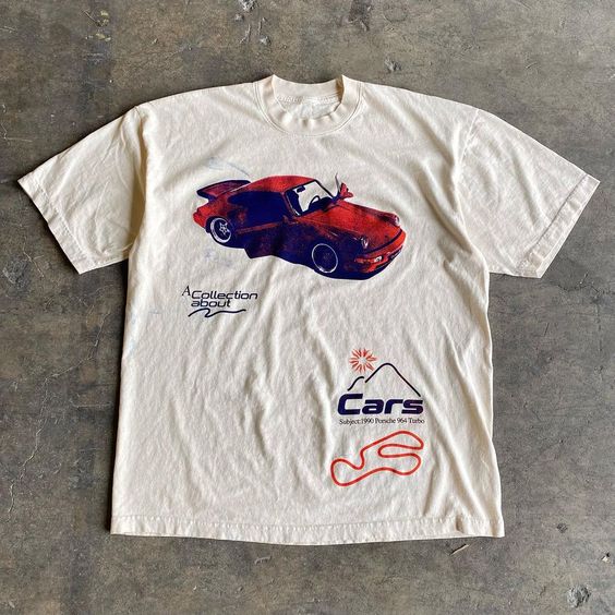 Wang Youbing Studio! CARS 260g 100% Cotton Tee