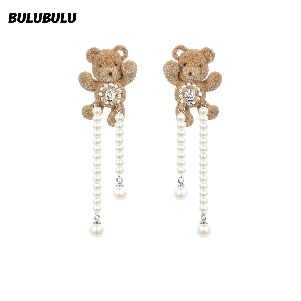 BULUBULU Flocked Bear Necklace