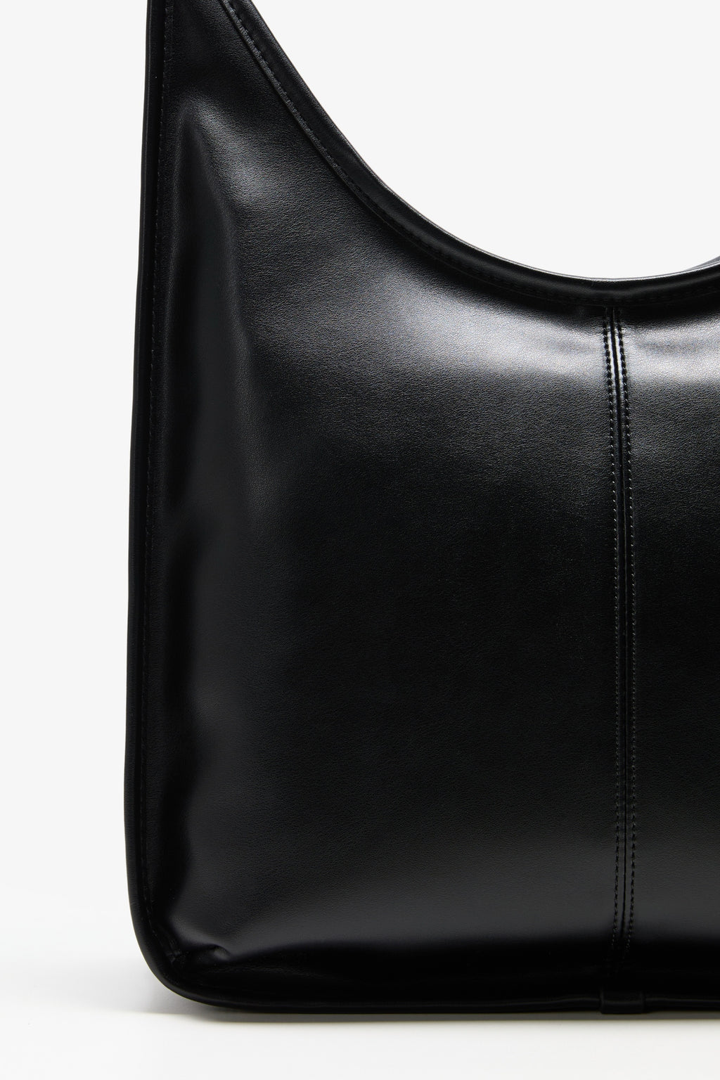 DirtySix Black Swan Minimalist Lines Wide Strap One Shoulder Soft Pitot Bag