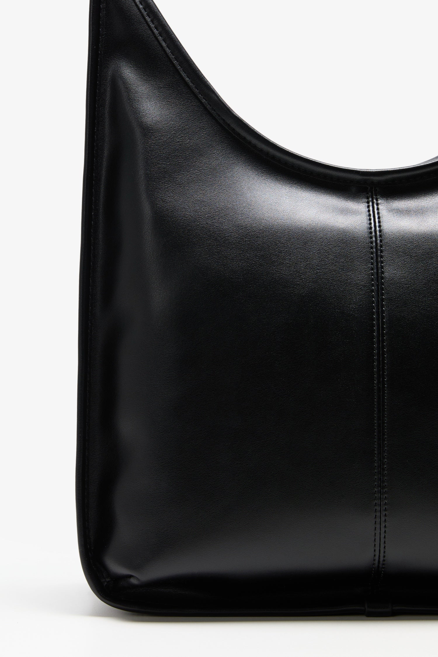 DirtySix Black Swan Minimalist Lines Wide Strap One Shoulder Soft Pitot Bag