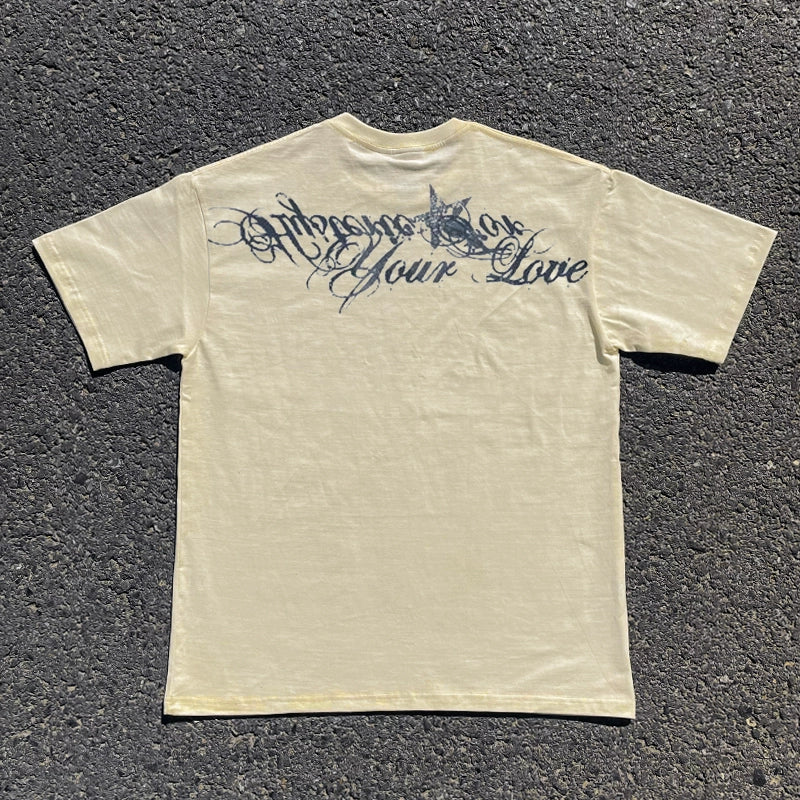 Wang Youbing Studio! Love 220g 100% Cotton Tee